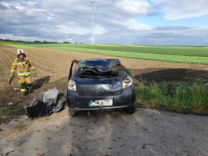 Wypadek w Nowym Dworze w powiecie grudziądzkim. Dachował tam...