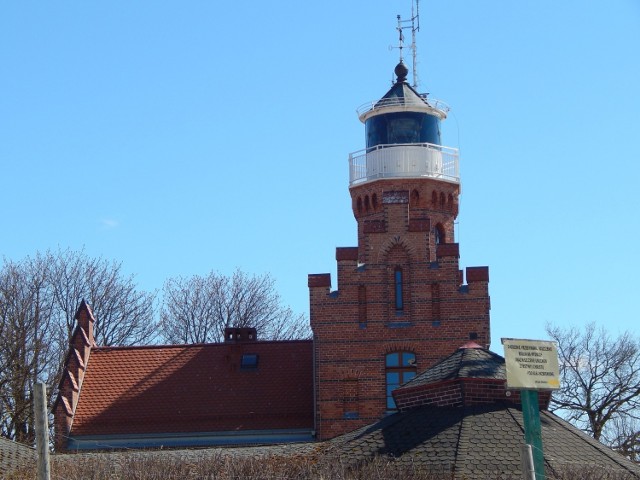 Nowy wiatromierz na latarni morskiej i ogródek meteorologiczny w Ustce