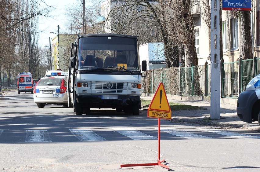 Wypadek autobusu w Łodzi