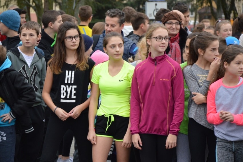 Uczniowie z powiatu staszowskiego pobiegli w VI Biegu Niepodległości w Staszowie