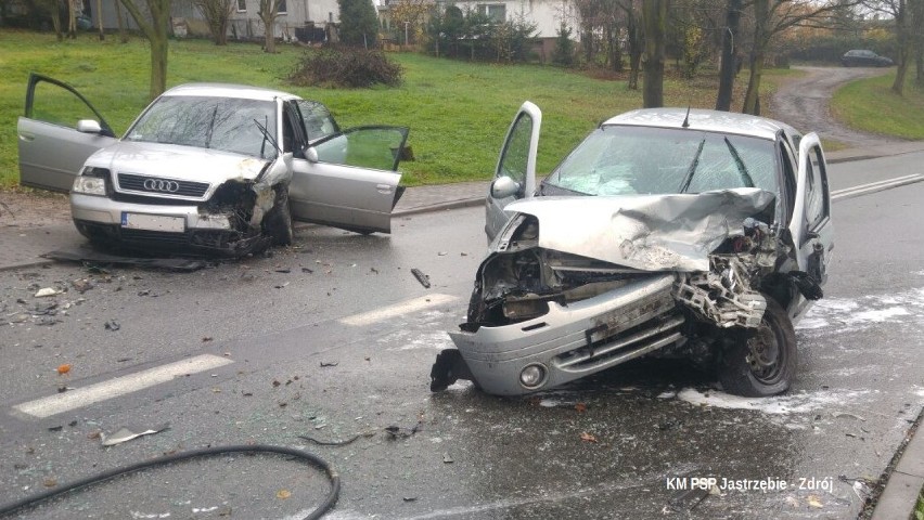 Wypadek w Jastrzębiu: trzy osoby zostały ranne przy ulicy...