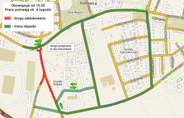 Kolejne etapy inwestycji drogowych w Polkowicach. Zmiany w ruchu! Uważajcie!
