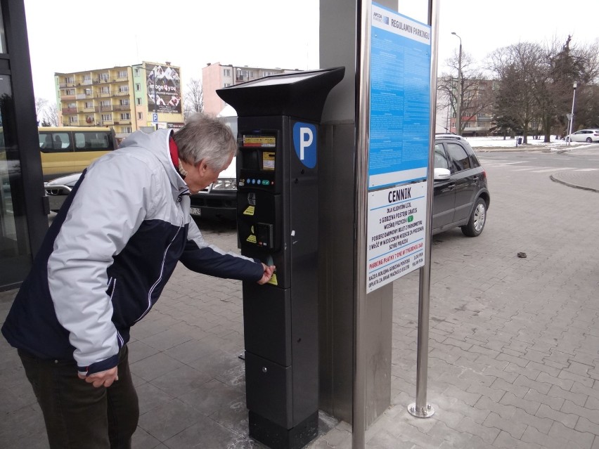 Płatne parkowanie przy markecie Lidl w Wieluniu 