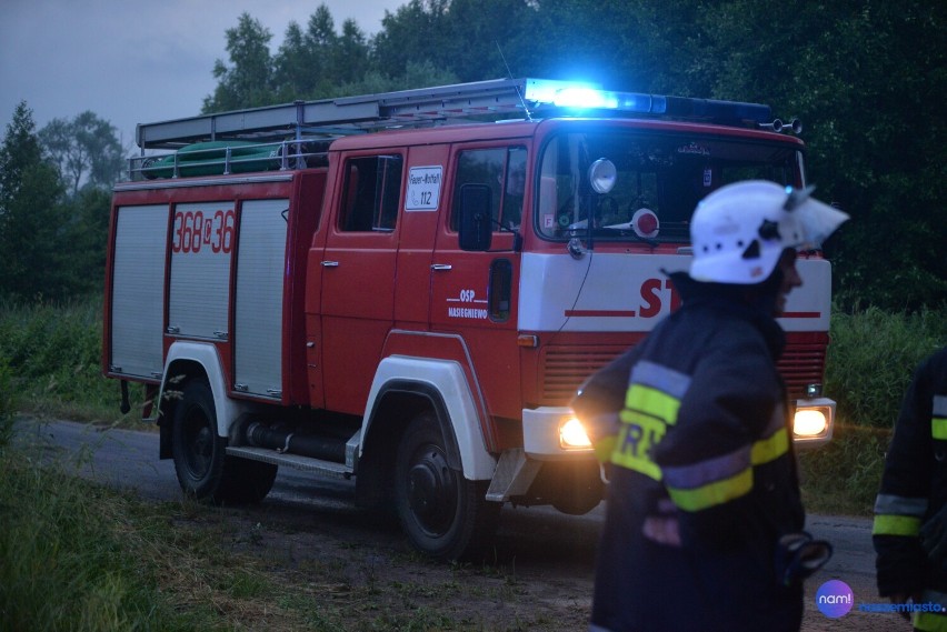 Pożar budynku pod Włocławkiem