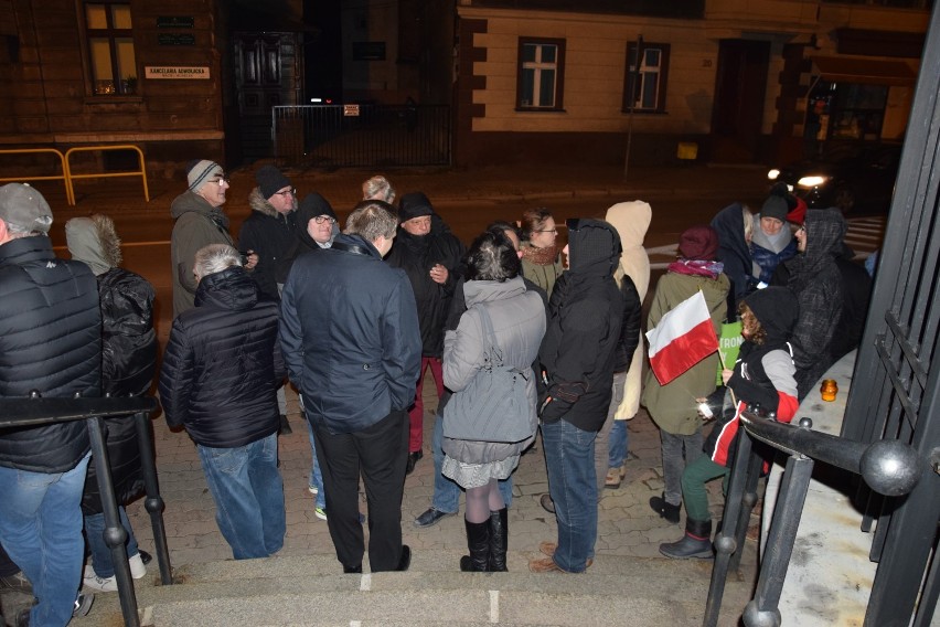 Protest pod sądem w Tarnowskich Górach