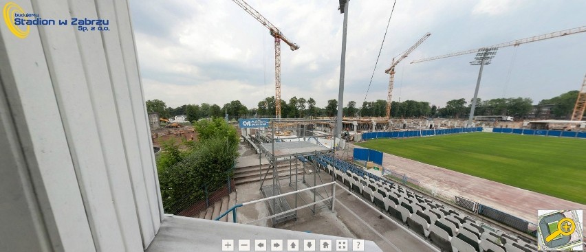 Budowa stadionu Górnika Zabrze: Panorama z czerwca [ZDJĘCIA]