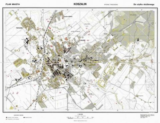 Mapa Koszalina