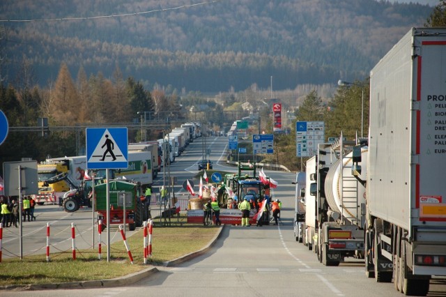 Blokada przejścia granicznego w Barwinku ze Słowacją