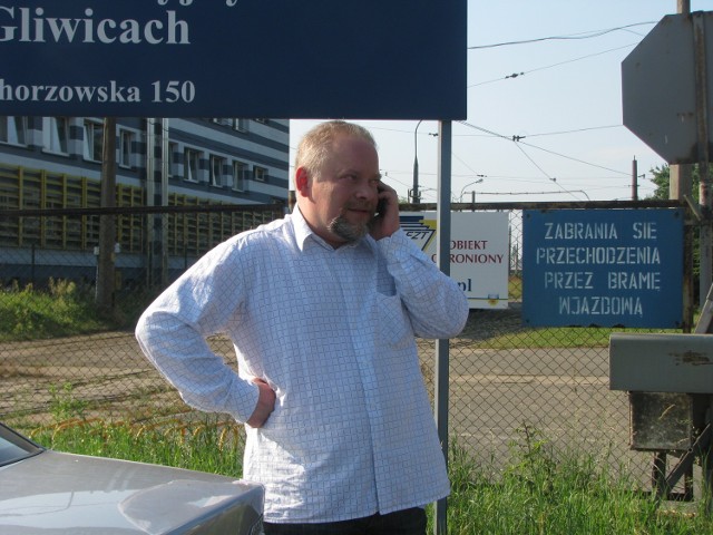 Zbigniew Wygoda towarzyszył związkowcom z Tramwajów Śląskich podczas ubiegłotygodniowej pikiety w obronie torowisk.