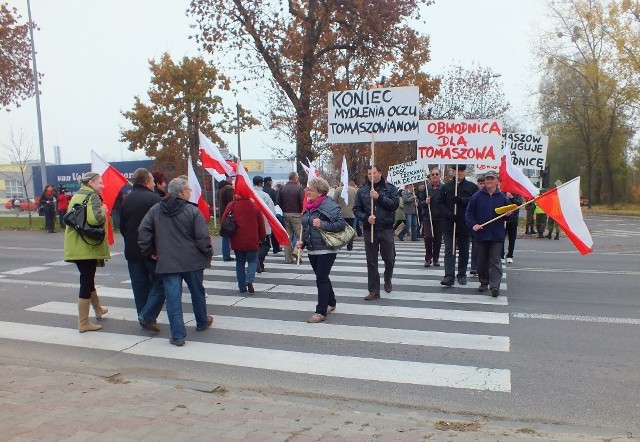 Protest w Tomaszowie Lubelskim: blokowali krajową 17-stkę w obronie obwodnicy