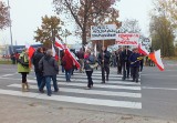 Protest w Tomaszowie Lubelskim: blokowali krajową 17-stkę w obronie obwodnicy. ZDJĘCIA