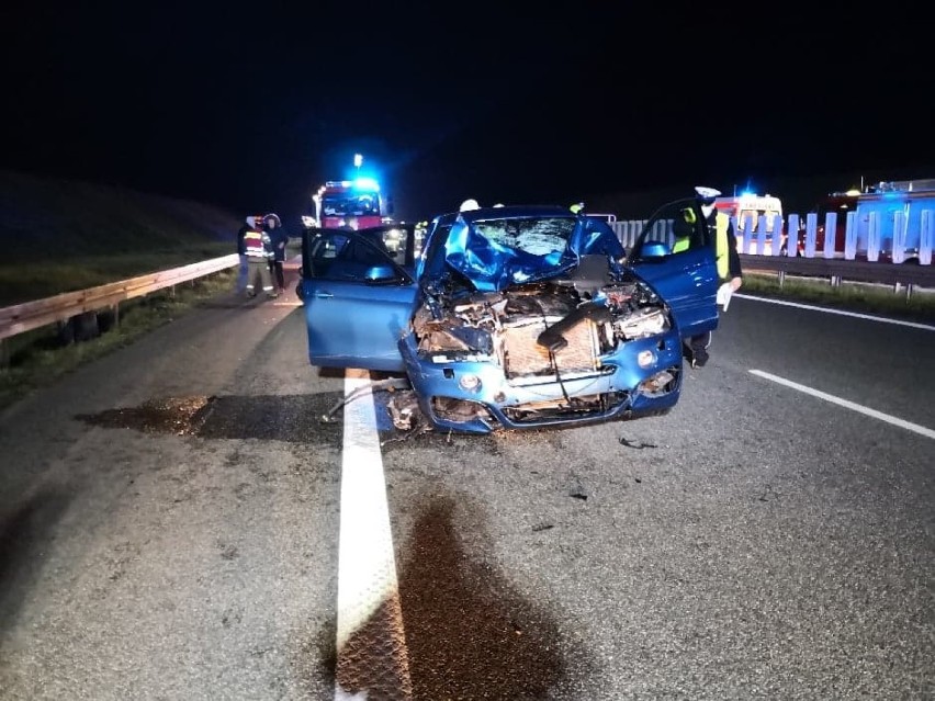 Tragiczny wypadek na autostradzie A1 na wysokości Malenina niedaleko Tczewa