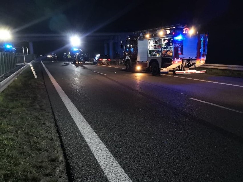 Tragiczny wypadek na autostradzie A1 na wysokości Malenina niedaleko Tczewa