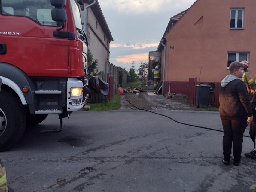 Pożar domu w Zielęcicach 29.08.2021r.