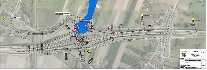 Zamknięty wjazd na S8 na węźle Zduńska Wola Wschód. Od 5 czerwca przebudowa ronda