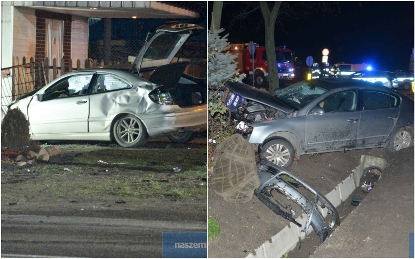 Wypadek na drodze Włocławek - Radziejów. 4 osoby trafiły do szpitala [zdjęcia, wideo]