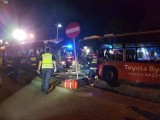 Zderzenie autobusów w Bydgoszczy. Nie żyje kierowca, który został poważnie ranny podczas wypadku