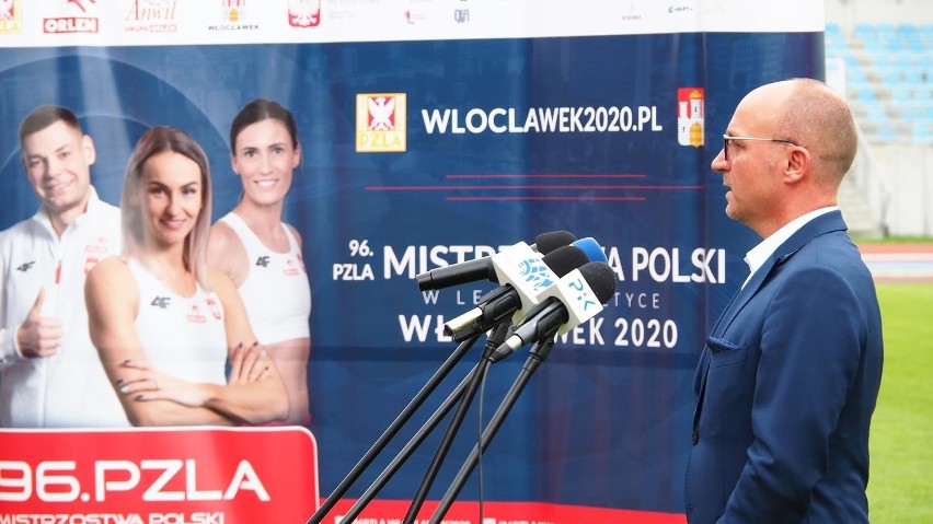 96. PZLA Mistrzostwa Polski Włocławek 2020. Konferencja na stadionie OSiR przy Leśnej [zdjęcia, program minutowy]