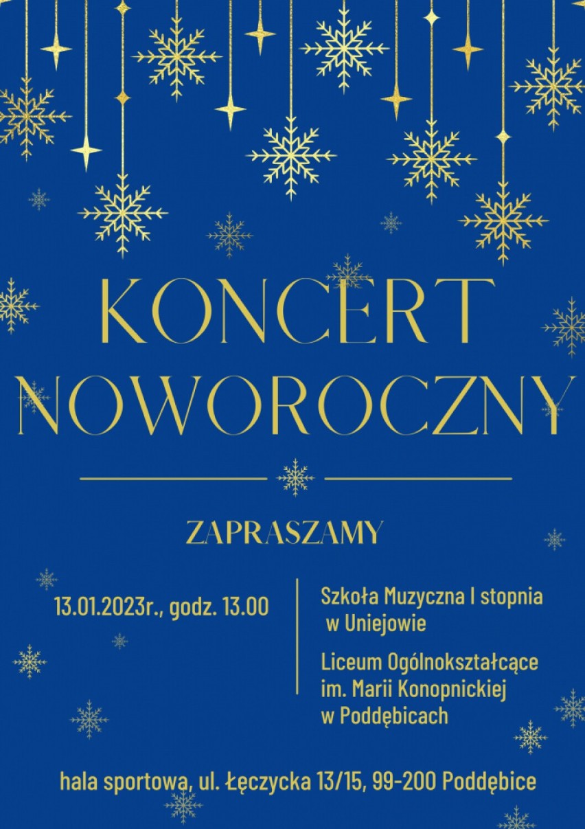 Koncert Noworoczny odbędzie się w Poddębicach. Kiedy i gdzie?