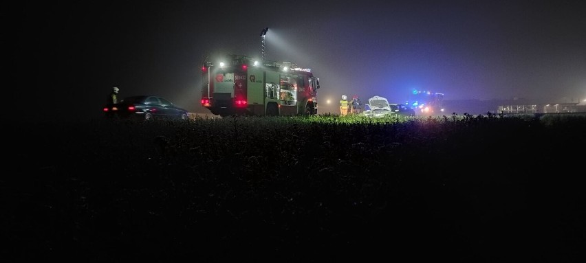 34-latek w nocy wjechał do rowu. Miał ponad 3 promile alkoholu w oragnizmie