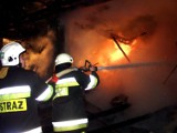 Nocny pożar w wielkim tartaku w Mszanie Dolnej. Z ogniem walczyło pół setki strażaków