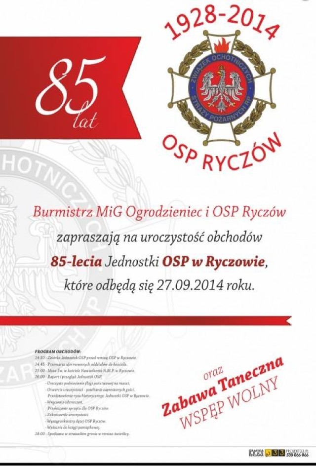 Jubileusz 85-lecia OSP Ryczów.