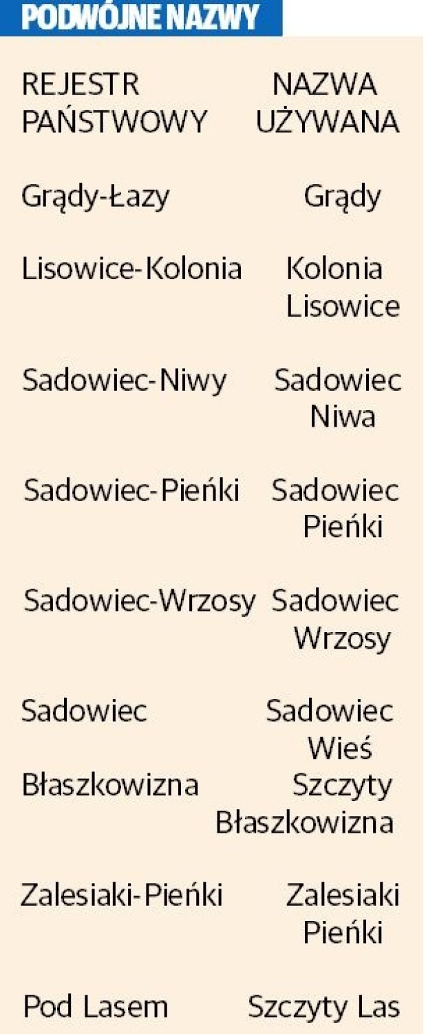 MSWiA zmieni sporne nazwy dwóch wsi w gminie Działoszyn. Co z pozostałymi? Propozycje gminy są niezgodne z normami językowymi