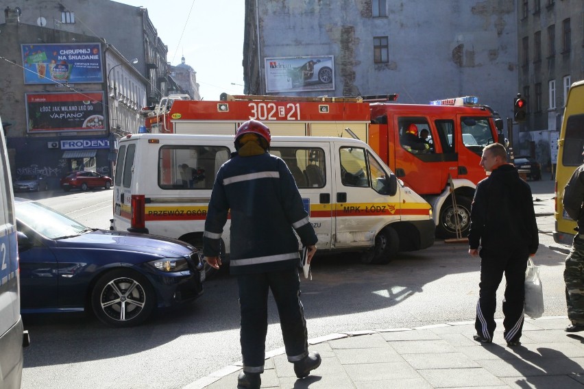 Wypadek busa MPK na skrzyżowaniu Kilińskiego i Jaracza