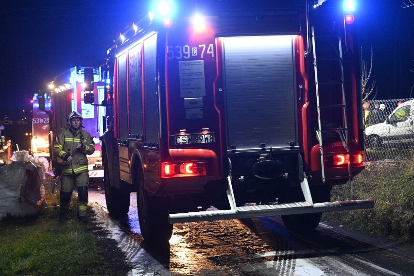 Pożar domu jednorodzinnego w Sulnowie. Zobacz zdjęcia 