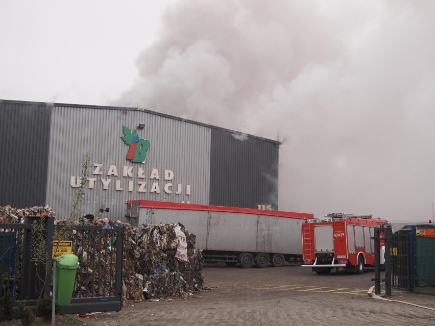 Pożar Nowy Targ: płonęła sortownia śmieci