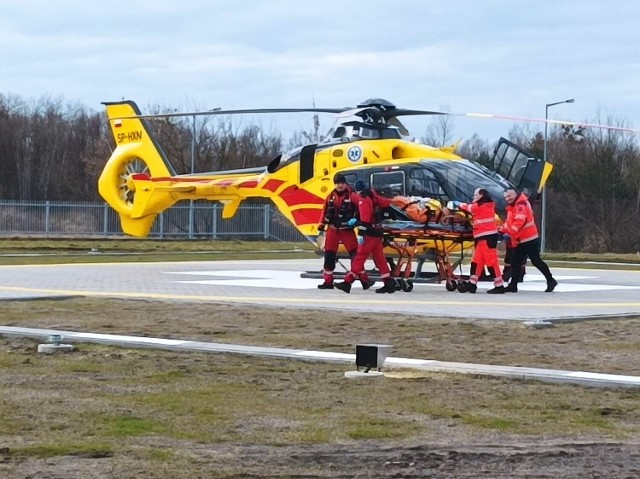 Helikopterem do szpitala na Józefowie w Radomiu był transportowany pacjent w ciężkim stanie.