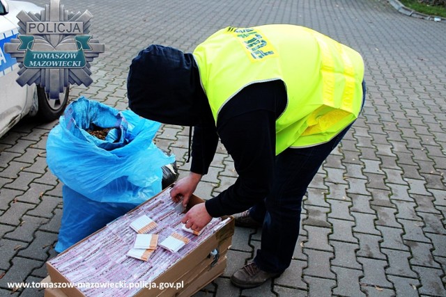 Nielegalne papierosy i krajanka tytoniowa na posesji w gm. Czerniewice