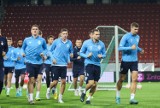Piłkarze Dynama Kijów trenowali na stadionie Cracovii przed meczem z AEK Larnaka w Lidze Europy ZDJĘCIA