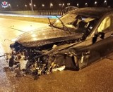Kolejny wypadek na S12. BMW uderzyło w barierę energochłonną