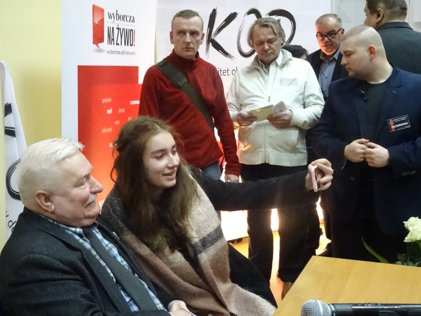 We wtorek, 6 grudnia, Lech Wałęsa spotkał się z kaliszanami