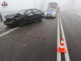 Kołacze. Siedem samochodów zderzyło się w gęstej mgle 