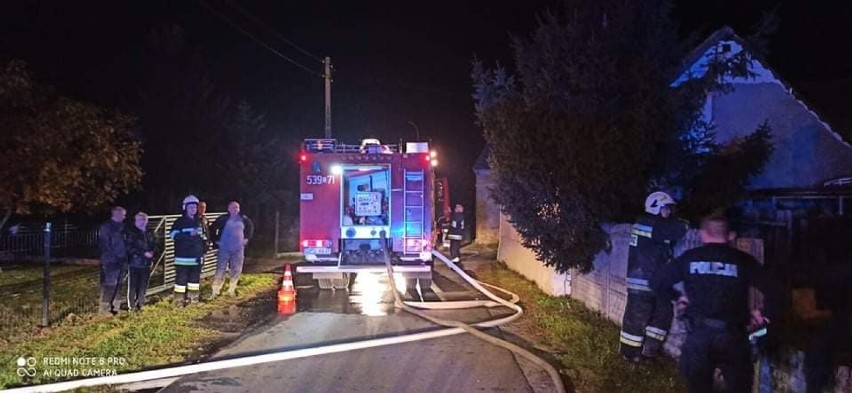 Pożar domu w Koźlicach w gminie Gaworzyce. Strażacy znaleźli ciało mężczyzny