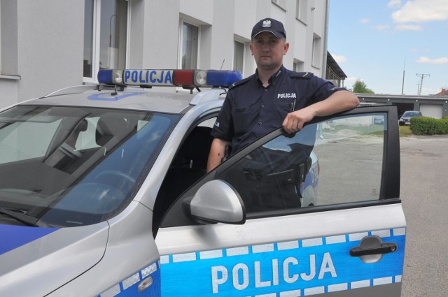 Sierż. Piotr Dudek pracę w policji rozpoczął w maju 2011r.