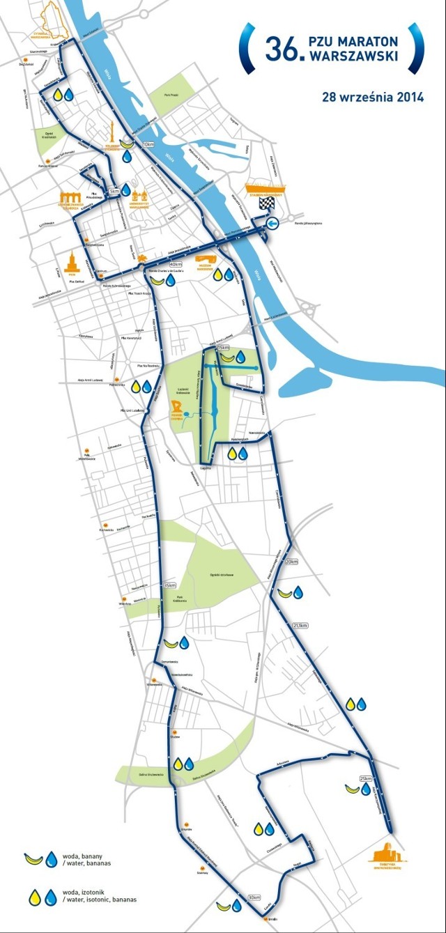 Maraton Warszawski 2014. Znamy trasy wszystkich biegów [MAPY]