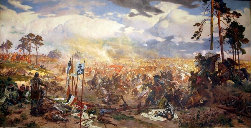 Obraz "Panorama bitwy pod Grunwaldem" z 1910 r.