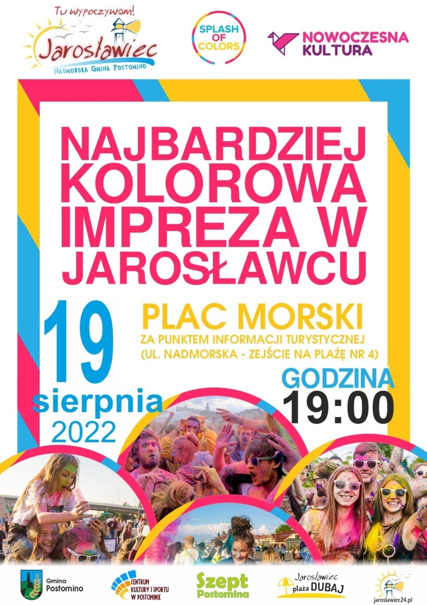 Barwna impreza "Splash of Colors” w Jarosławcu 19 sierpnia. Po raz ostatni w tym sezonie