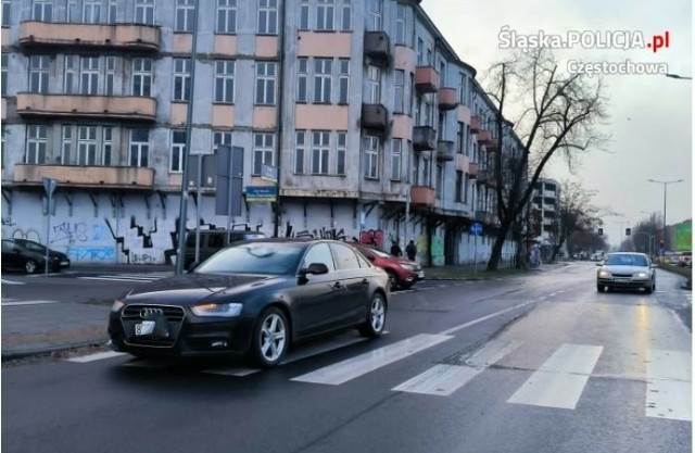 Częstochowa. Potrącenie na przejściu dla pieszych. Policja apeluje o rozwagę i nieuleganie świątecznej gorączce drogowej