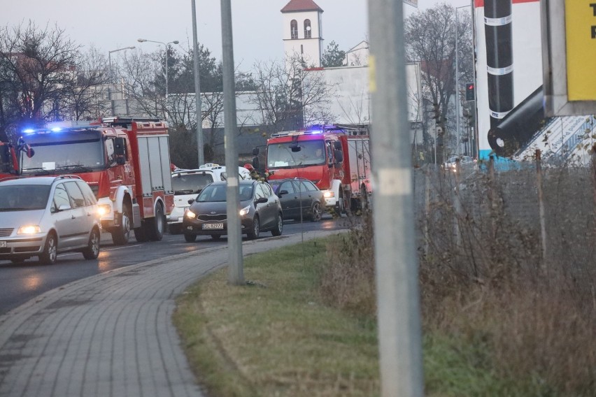 Wypadek na ulicy Roberta Schumana w Legnicy