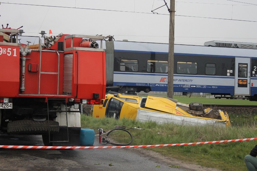 Wypadek na torach kolejowych [ZDJĘCIA]