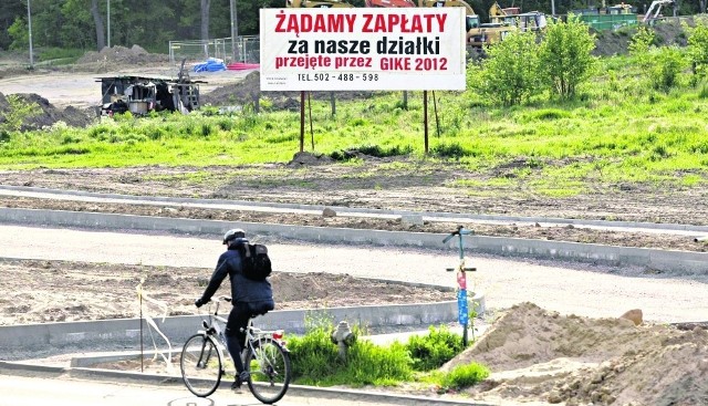 Tak w lipcu o swoje prawa dopominali się właściciele nieruchomości, wywłaszczeni pod Nową Łódzką.