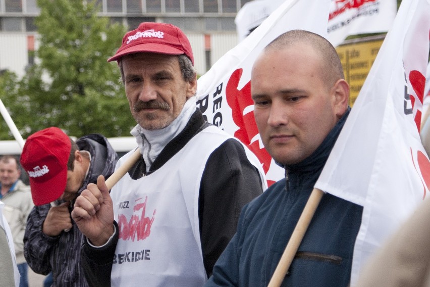 Pikieta Solidarności Fiata w Tychach