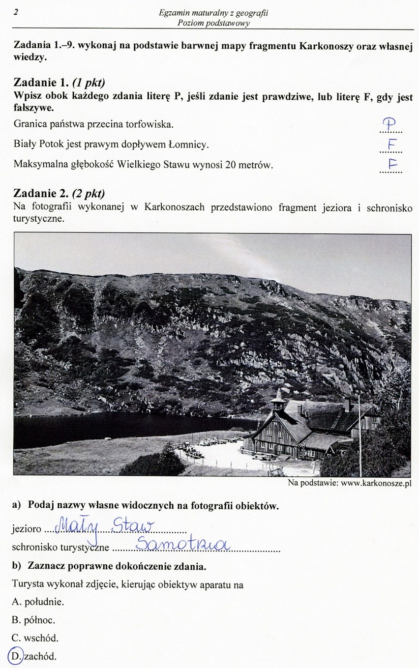 Matura 2012: Egzamin z geografii i filozofii (ARKUSZE,ODPOWIEDZI)