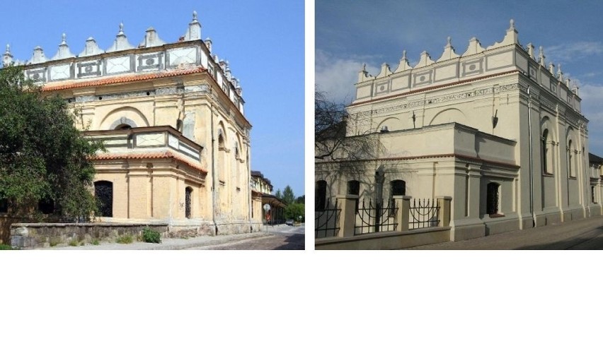 Centrum Synagoga przed i po remoncie