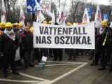 Protest związkowców z Gliwic w sprawie Vattenfalla [ZDJĘCIA]