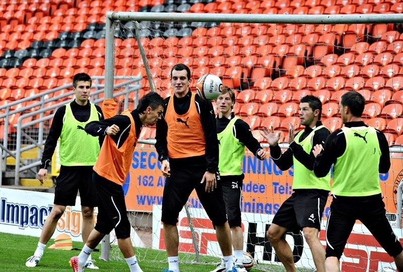 Śląsk Wrocław trenował na stadionie Dundee (ZDJĘCIA)